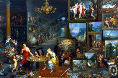 Sehen und Riechen von Jan the Elder Brueghel